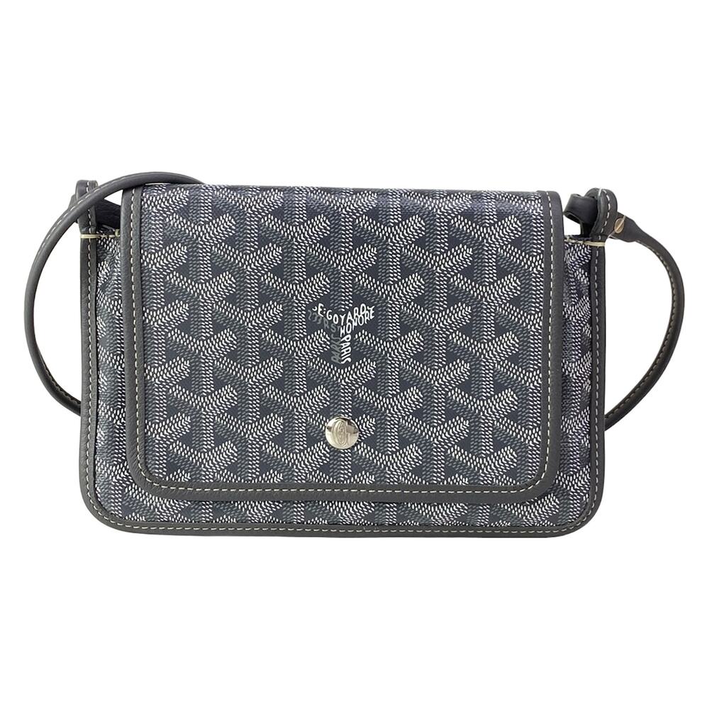 Goyard Plumet Shoulder Bag Coated Canvas Leather